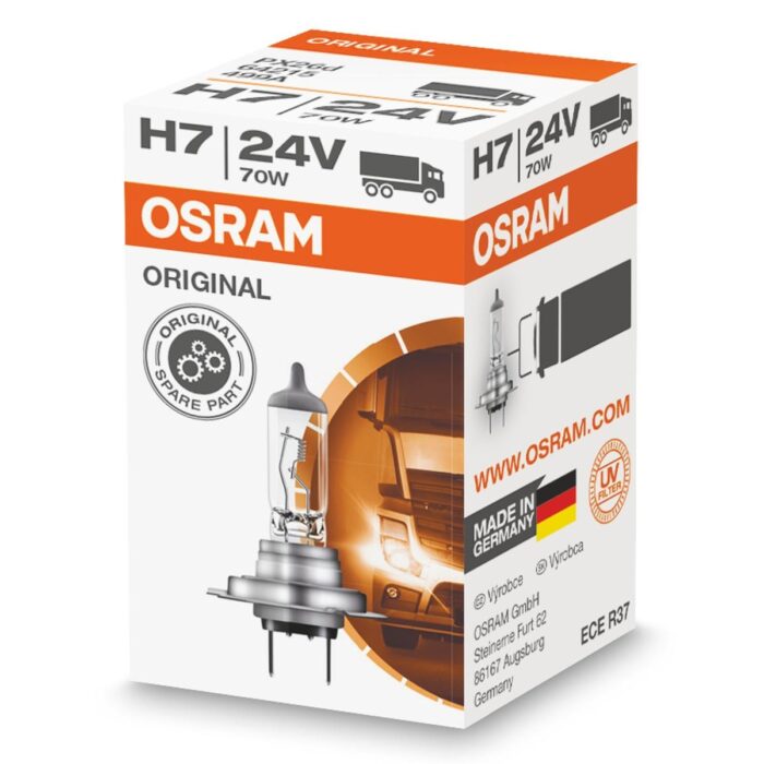 OSRAM ORIGINAL LINE Лампа галогенная H7 [24V 70W] PX26d (Картонная)